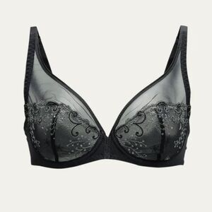 40D Simone Perele Black Lace Bra
